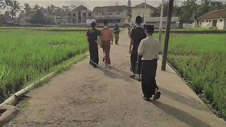 The beautiful Indonesian santris