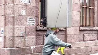 What a great balance  on Bike