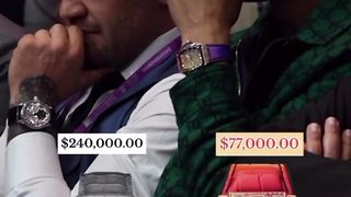 Side by side at ringside in Riyadh Conor McGregor and Cristiano Ronaldo