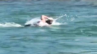 Khabib swims in a freezing river in Russia to train for UFC fights - MMA