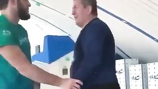KHABIBS father showing his strength - UFC - MMA