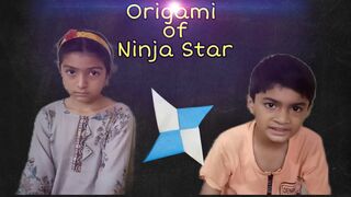 Paper ninja star origami