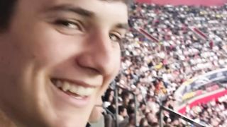 Paper Airplane Takes Flight at Soccer Stadium in Germany