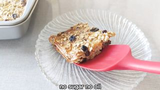 Baked Apple Cinnamon Oatmeal / No Sugar No Oil / Easy and Healthy