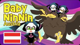 Baby Nin Nin Austria -Three Headed Eagle & Mozart┃#babyninnin┃Ninja Skunks┃Ninja Song┃#rabbitwarren