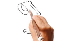 lamp design drawing with watercolor table lamp banane ka sabse aasan tarika