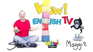 Blocks and Toys Playing with Steve and Maggie Www English TV Toys