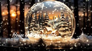 House sphere snow globe