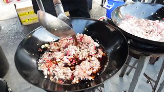 웍 4개도 모잘라! 길거리 시선을 압도하는 웍 달인 _ Amazing Wok Skill in Night Market _ Thailand Street Food