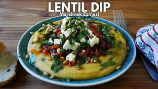 Creamy Turkish Style Red Lentil Dip, Mercimek Ezmesi