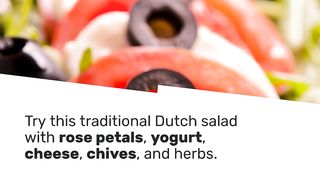Dutch rose salad is a traditional Dutch salad made with rose