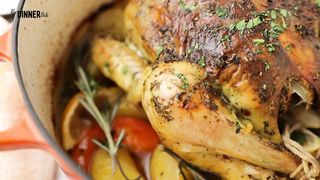 DUTCH OVEN ROAST CHICKEN