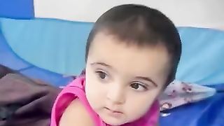 Funny Baby With Father