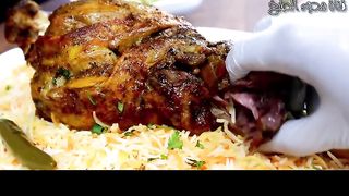 Cooking the lamb and rice in this luxurious way makes it wonderful for a feast!