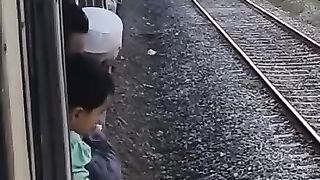 The train stopped