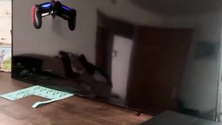 What game was he playing ?!