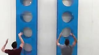 Exercise Ball Racing Is AWESOME