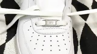 How to lace Air Force 1 Laces Tutorial❗️???? _Crazy
