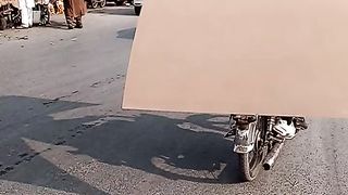 Jugaad on bike....