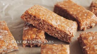 ONLY 3 Ingredients | NO BAKE Oatmeal Bars