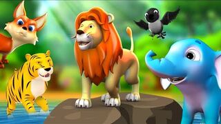 जंगल का राजा शेर - The Lion King of Jungle Story _ Hindi Kahaniya Comedy Hindi Moral Stories JOJO TV.