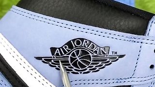 Real Vs Fake University Blue Jordan 1 #sneakerhead #sneakers #viral