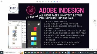 InDesign Class4 All About Pages Live Class | TLCC