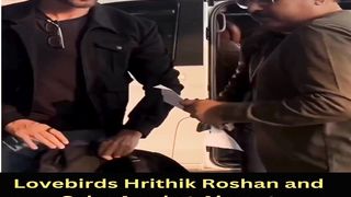 Lovebirds Hrithik Roshan and Saba Azad at Airport #hrithikroshan #short #shorts #trending #viral #bollywood #viralshorts