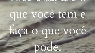 O importante é começar