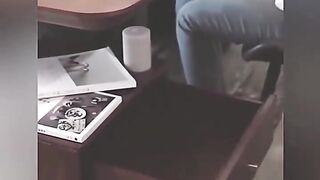 Portable folding table fan