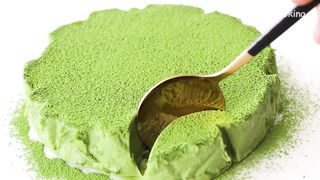 No flour, No oven! Green tea ice cream cake