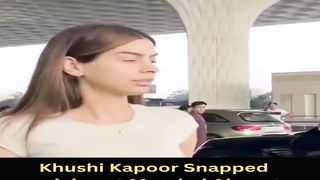 Khushi Kapoor Snapped arriving at Mumbai Airport #khushikapoor #short #shorts #trending #viral #bollywood #viralshorts