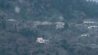 Beautiful Kashmir Road View Early in the Morning Time