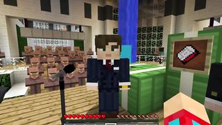 I became a policeman and surprised the inhabitants of Minecraft