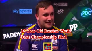 Luke Littler: 16-year-old reaches World Darts Championship final with victory over Rob Cross