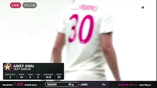 Great batting by amir Jamal