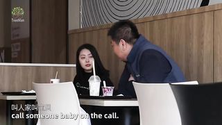 When People Find the Girl's Fiance Cheating on Her _ Social Experiment 发现女孩的未婚夫出轨，陌