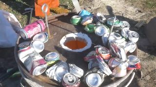 I Melted 1000 Cans Into A Guitar