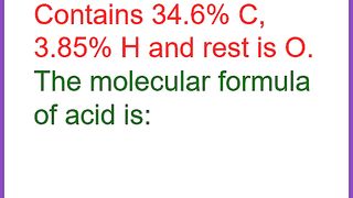 An acid with molecular mass 104,Contains 34.6% C, 3.85% H and rest is O. The molecular formula of acid is: