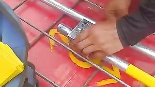 The wiring in lantern