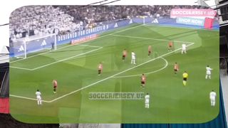 Footage of Real Madrid's winning goal over Mallorca