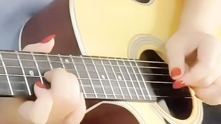 Gitar akustik cantik