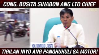 COL. BOSITA, SINUPALPAL ANG LTO SA PANGHUHULI SA MGA MOTOR! #SENATE
