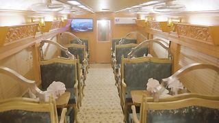Pakistan railway daining car beautiful