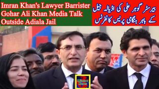 Imran Khan's Lawyer Barrister Gohar Ali Khan Media Talk Outside Adiala Jail