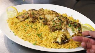 Rice with fish prepare the best food