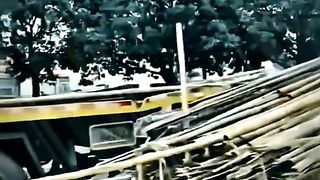 Cuma bambu bersusun kok