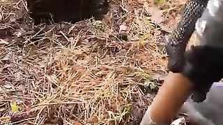 The GIRL teaches how to SURVIVAl????#camping #survival #bushcraft #outdoors #marusya #shiklina #cooking