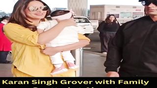 Karan Singh Grover with Family Spotted at Airport #karansinghgrover #shorts #short #trending #viral #bollywood #shortvideo
