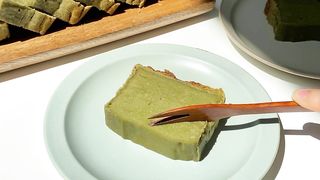 Chewy Greentea Tofu cake